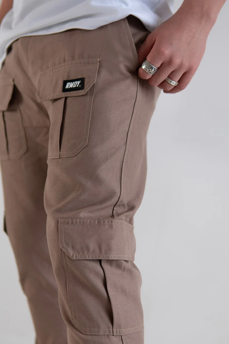 Straight Leg Tan RMDY. Cargo Bottoms