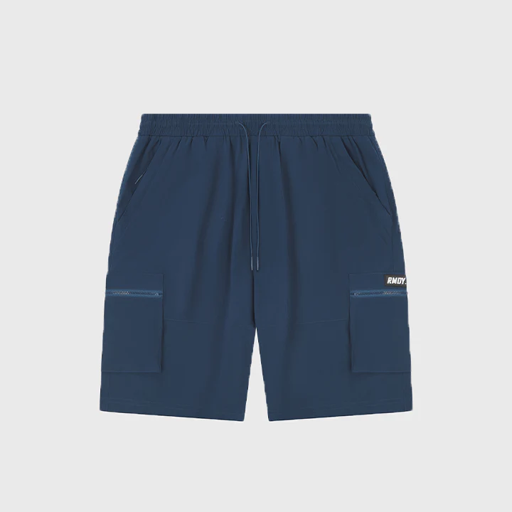 Navy Tech Cargo Shorts